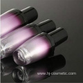 wholesales High-grade round Gradient purple cosmetics electroplating glass bottle/jars with good price